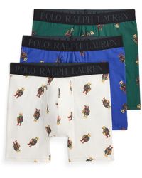 Polo Ralph Lauren - 3-pack Elastic Waist Boxer Briefs Holiday Gift Set - Lyst