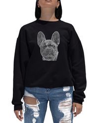 LA Pop Art - Word Art Crewneck French Bulldog Sweatshirt - Lyst