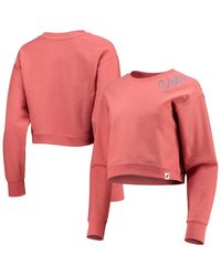 League Collegiate Wear - Tennessee Tennessee Volunteers Corded Timber Cropped Pullover Sweatshirt - Lyst