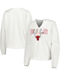 Concepts Sport - Chicago Bulls Sunray Notch Neck Long Sleeve T-shirt - Lyst