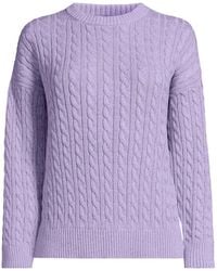 Lands' End - Drifter Classic Cable Sweater - Lyst