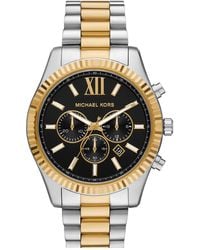 Michael Kors - Lexington Chronograph Stainless Steel Watch - Lyst