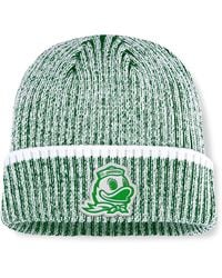 Fanatics - Green/white Oregon Ducks Haze Cuffed Knit Hat - Lyst