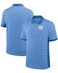 Nike - Carolina Blue North Carolina Tar Heels 2025 Early Season Coaches Sideline Victory Stripe Performance Polo Shirt - Lyst