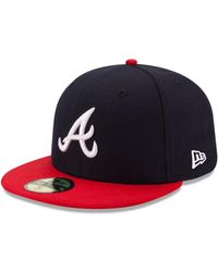 KTZ - Atlanta Braves Authentic Collection 59fifty Fitted Cap - Lyst