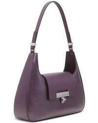 【as\"on】BECKY SHOULDER BAG Calvin Klein Becky Monogram Print Shoulder Bag in Black | Lyst