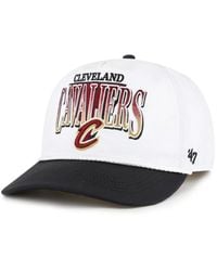 '47 - White/black Cleveland Cavaliers Tribute Two-tone Hitch Adjustable Hat - Lyst