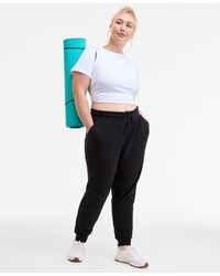 ID Ideology - Plus Size Relaxed High-rise Fleece joggers - Lyst