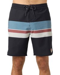 O'neill Sportswear - Cruzer Stripe Scallop 18 Swim Shorts - Lyst