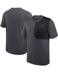 Nike - Alabama Crimson Tide 2025 Sideline Uv Performance Coach T-shirt - Lyst
