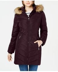 tommy hilfiger maxi length padded coat