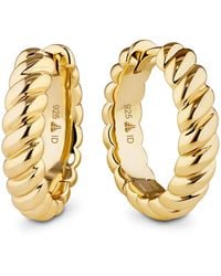 DEVATA - Rope Hoop Earrings - Lyst