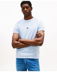 Tommy Hilfiger - Embroidered Logo Slim-fit Crewneck T-shirt - Lyst