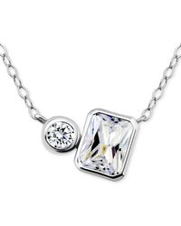 Giani Bernini - Cubic Zirconia Collar Necklace - Lyst