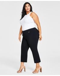 INC International Concepts - Plus Size Mid-rise Pull-on Capri Pants - Lyst