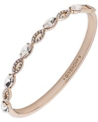 Givenchy - Crystal Stone -tone Bangle Bracelet - Lyst