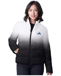 G-III 4Her by Carl Banks - Detroit Lions Overtime Ombre Full-zip Puffer Jacket - Lyst