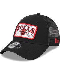 KTZ - Chicago Bulls Plate Oversized Patch Trucker 9forty Adjustable Hat - Lyst