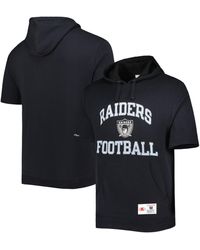Mitchell & Ness - Las Vegas Raiders Washed Short Sleeve Pullover Hoodie - Lyst