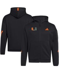 adidas - Miami Hurricanes Z.n.e. Full-zip Hoodie - Lyst