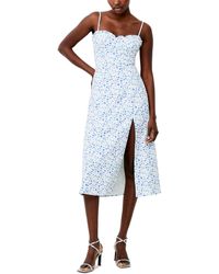 French Connection - Camille Echo Floral-print Midi Dress - Lyst