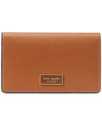 Kate Spade - Katy Textured Leather Small Bifold Snap Wallet - Lyst