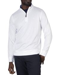Tailorbyrd - Solid Modal Q Zip Pullover Sweatshirt - Lyst