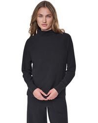 DKNY - Thermal Funnel-neck Raglan Pullover - Lyst