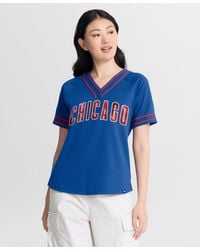 Fanatics - Royal Chicago Cubs Diva Race Ahead Raglan V-neck T-shirt - Lyst