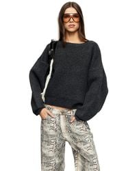 Lioness - Dolce Knit Crew Neck Oversized Sweater - Lyst