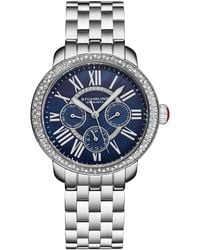 Stuhrling - Sonata S 38mm Quartz Multifunction Watch – Mother-of-pearl Dial Crystal Bezel Stainless Steel Bracelet - Lyst