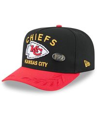 KTZ - Black/red Kansas City Chiefs 2025 Nfl Draft On Stage A-frame 59fifty Fitted Hat - Lyst