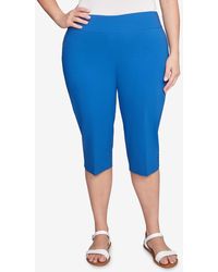 Ruby Rd. - Plus Size Ladder Hem Americana clamdigger Capri Pants - Lyst