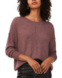 Vince Camuto - Cozy Crewneck Long-sleeve Extend-shoulder Sweater - Lyst