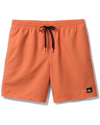 Quiksilver - Everyday Solid Volley 15 Swim Shorts - Lyst