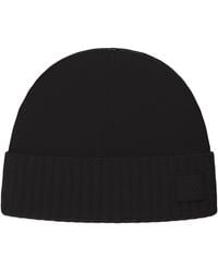 BOSS - Akaio Turn-up Beanie Hat - Lyst