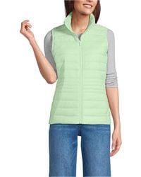 Lands' End - Wanderweight Packable Down Vest - Lyst