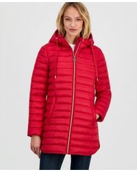 Michael Kors - Michael Packable Hooded Puffer Coat - Lyst