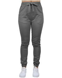 Galaxy By Harvic - Loose Fit Basic Stretch Twill joggers - Lyst