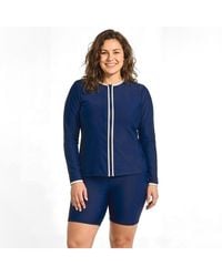 Calypsa - Plus Size Full Zip Peyton Two-toned Collection - Lyst