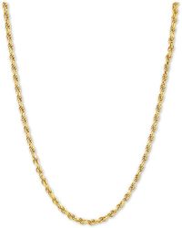 Giani Bernini Rope 18" Chain Necklace In 18k Gold-plated Sterling Silver - Metallic