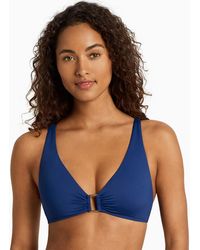 Ralph Lauren - Ring Over The Shoulder V-neck Bikini Top - Lyst