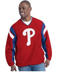 G-III 4Her by Carl Banks - Philadelphia Phillies Double Coverage V-neck Pullover Sweatshirt - Lyst