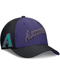Nike - Black/purple Arizona Diamondbacks Rise Swoosh Performance Flex Hat - Lyst