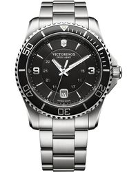 Victorinox - Men's Swiss Maverick Stainless Steel Bracelet Watch 43mm 241697 - Lyst