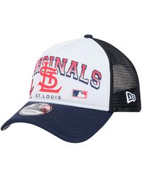 KTZ - St. Louis Cardinals Retro Wordmark 9forty A-frame Trucker Adjustable Hat - Lyst