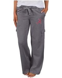 Concepts Sport - Alabama Crimson Tide Trackside Wide Leg Cargo Pants - Lyst