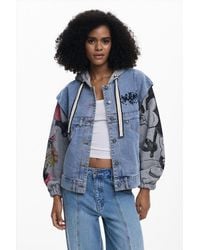 Desigual - Mickey Mouse Denim Jacket, Cotton - Lyst