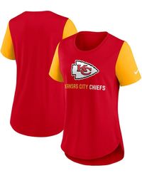 Nike - Kansas City Chiefs Terrace Swift Tri-blend Performance T-shirt - Lyst