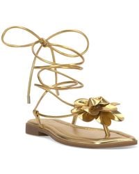 INC International Concepts - Gilma Flower Flat Sandals - Lyst